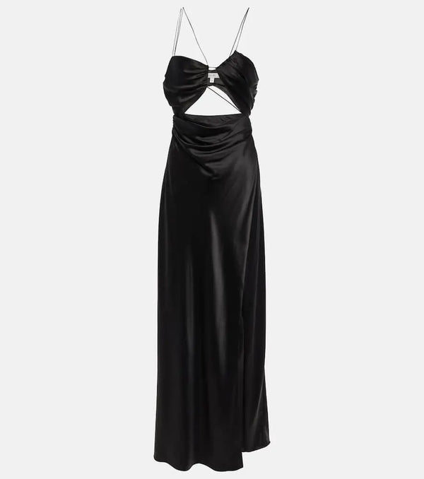 The Sei Asymmetrical silk satin gown | LYBSTORE