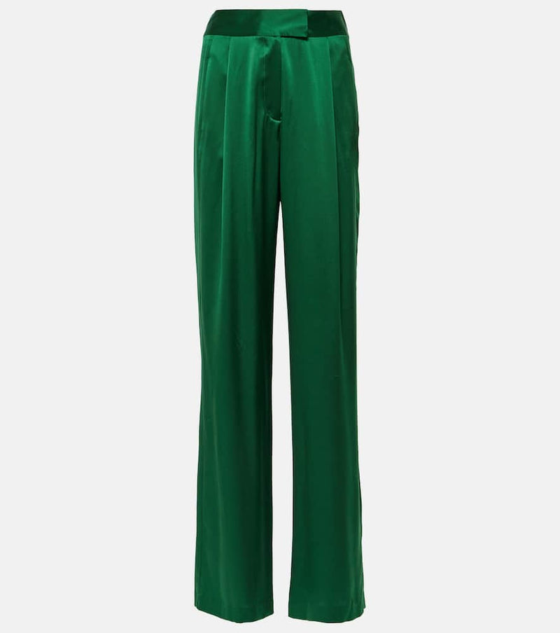 The Sei High-rise silk satin wide-leg pants