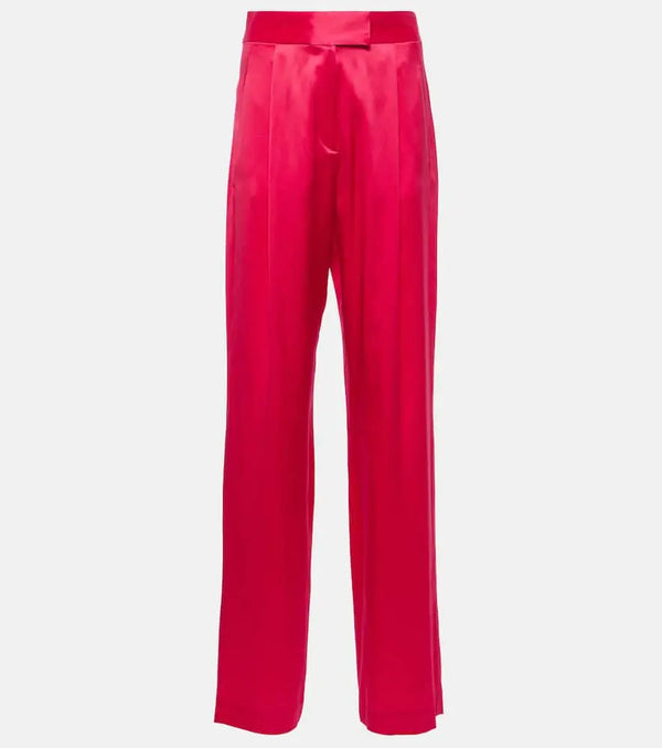 The Sei High-rise silk wide-leg pants | LYBSTORE