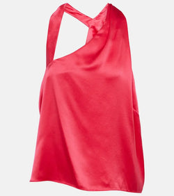 The Sei One-shoulder silk top | LYBSTORE