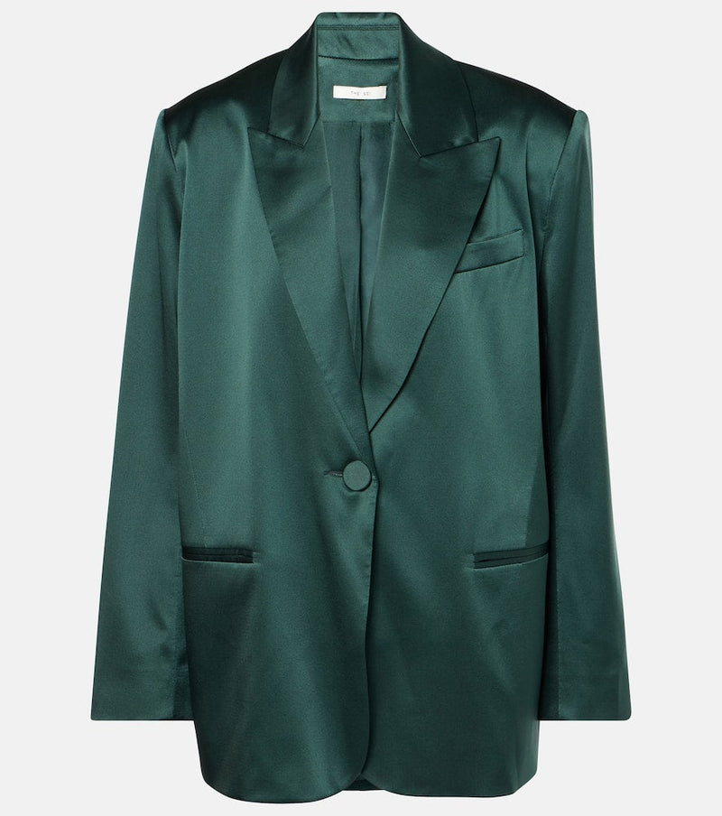 The Sei Silk satin blazer