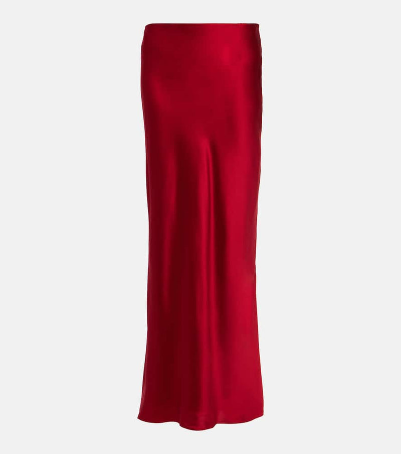 The Sei Silk satin maxi skirt