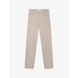 The White Company Brompton slim-leg mid-rise linen jeans