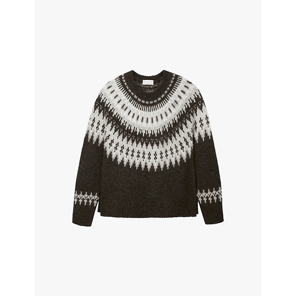  The White Company Fairisle-intarsia round-neck knitted jumper