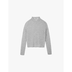 Womens The White Company Layering mock-neck cashmere knitted jumper