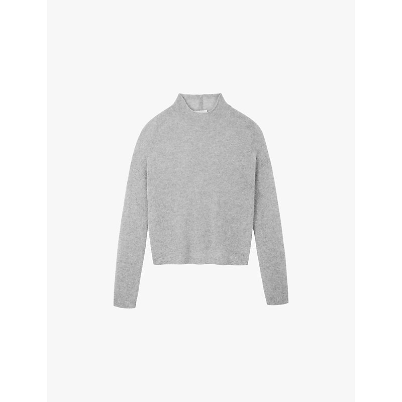 Womens The White Company Layering mock-neck cashmere knitted jumper