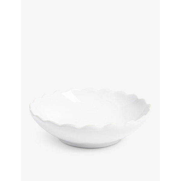 The White Company Portobello scalloped bowls set of two