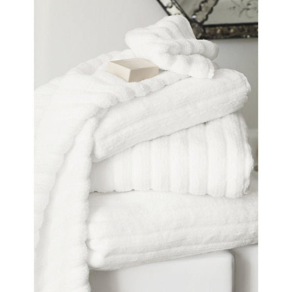 The White Company Ribbed hydro-cotton towel 115cm x 180cm