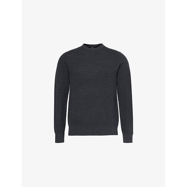 Theory Maden textured relaxed-fit wool jumper