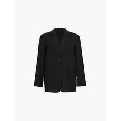 Theory Oversized single-breasted stretch-wool blazer