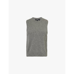 Theory Round-neck sleeveless cashmere jumper