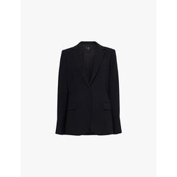 Womens Theory Staple single-breasted woven blazer