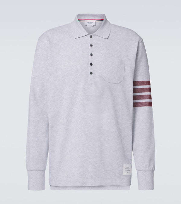 Thom Browne 4-Bar cotton polo shirt