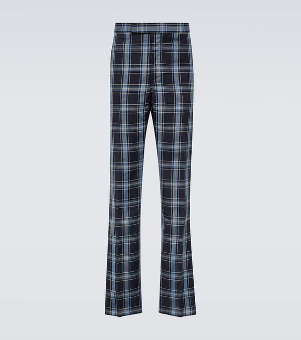 Thom Browne Checked wool and linen pants