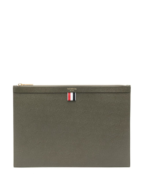 Thom Browne Document Holder With Rwb Band