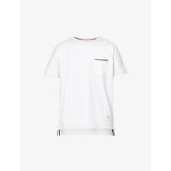 Mens Thom Browne Patch-pocket relaxed-fit cotton-jersey T-shirt