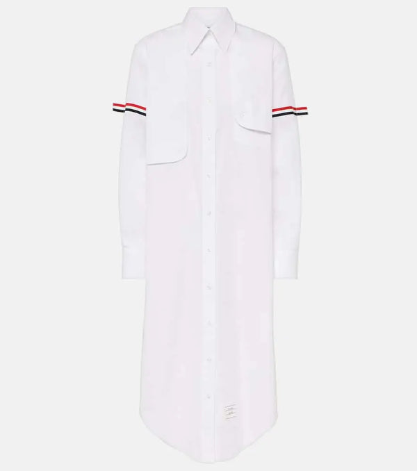 Thom Browne RWB Stripe cotton shirt dress | LYBSTORE