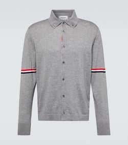 Thom Browne RWB intarsia virgin wool cardigan