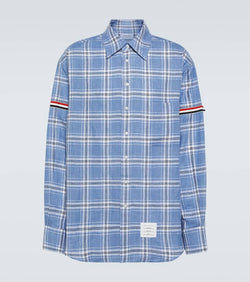 Thom Browne Tartan linen shirt