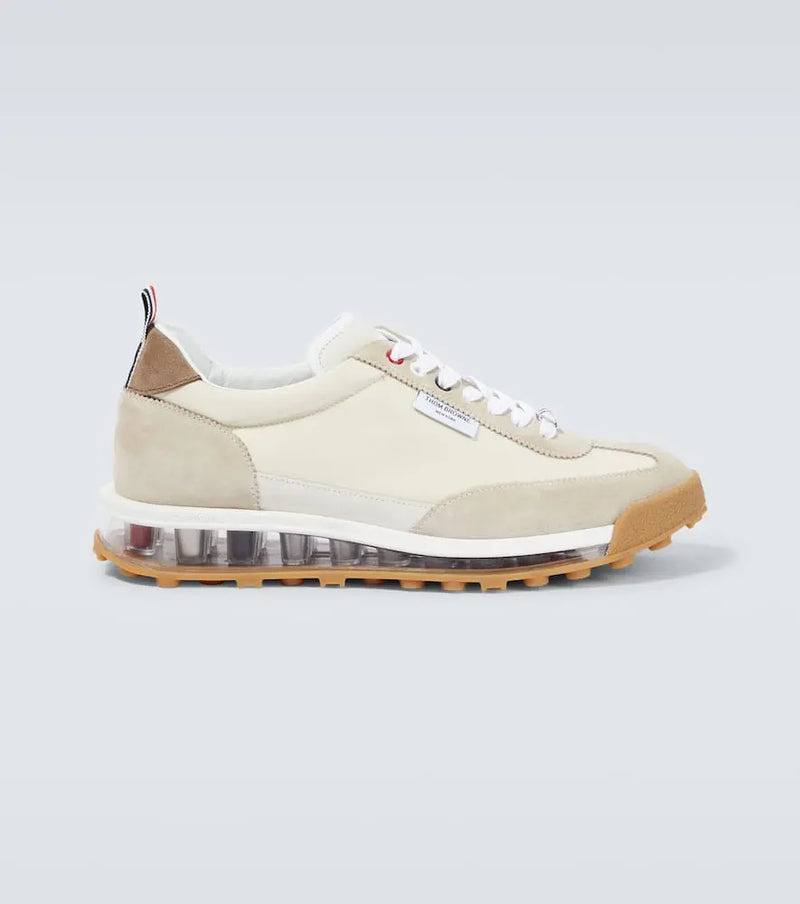 Thom Browne Tech Runner suede-trimmed sneakers