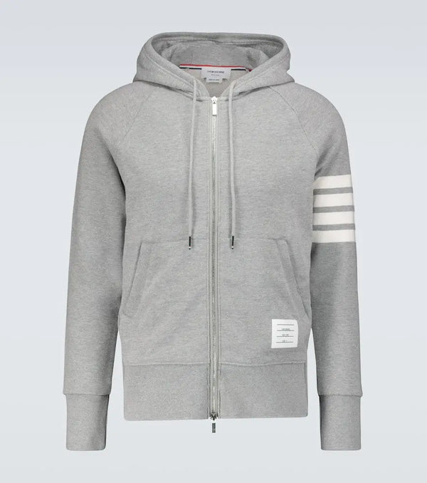 Thom Browne Zipped 4-Bar hooded sweatshirt | LYBSTORE