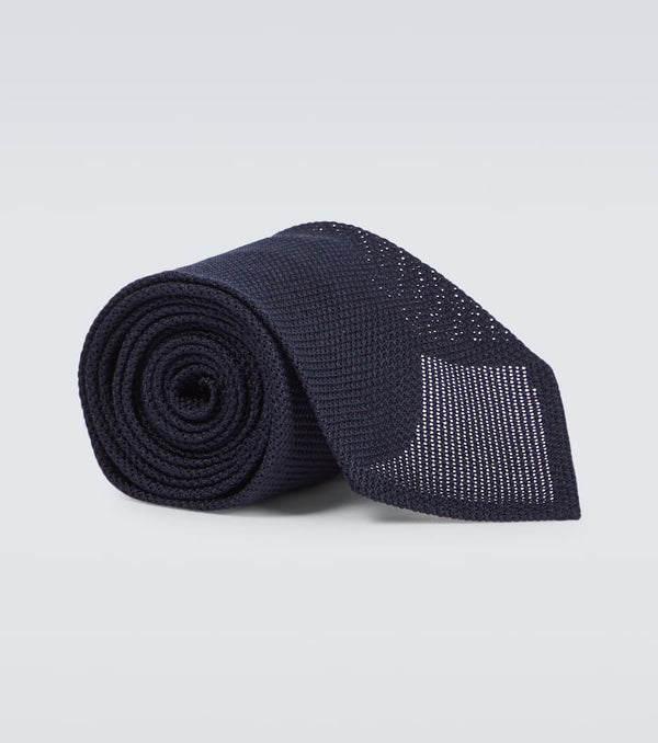 Thom Sweeney Silk grenadine tie