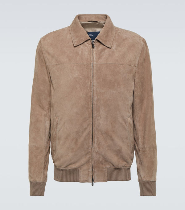 Thom Sweeney Suede bomber jacket