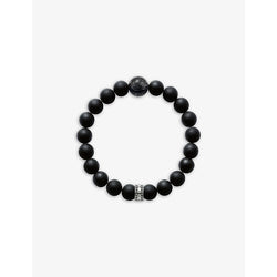 Womens Thomas Sabo Beaded sterling-silver and obsidian bracelet