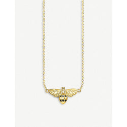 Thomas Sabo Bee 18ct yellow-gold silver and zirconia necklace