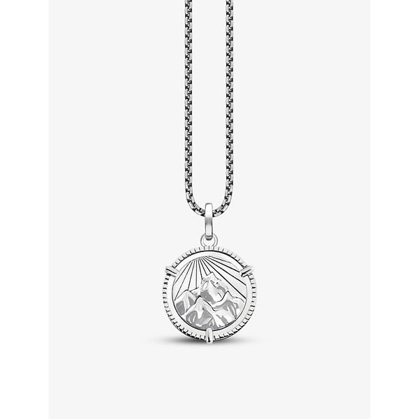 Thomas Sabo Elements of Nature blackened sterling silver necklace | LYBSTORE