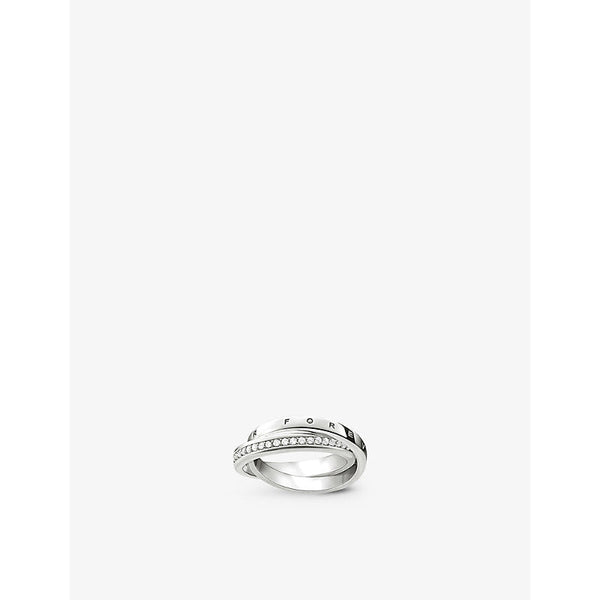 Womens Thomas Sabo Glam & Soul Together Forever sterling-silver and zirconia ring