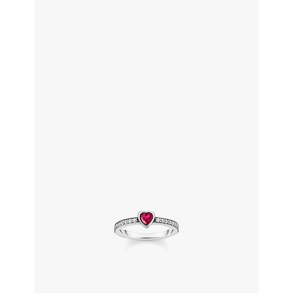 Thomas Sabo Heart 925 sterling-silver and zirconia ring | LYBSTORE