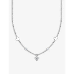 Thomas Sabo Hearts and White sterling-silver and cubic zirconia pendant necklace