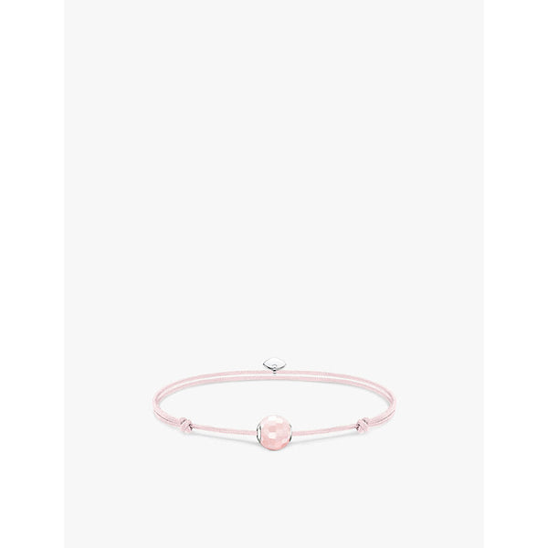 Womens Thomas Sabo Karma Secret 925 sterling-silver and rose-quartz bead bracelet