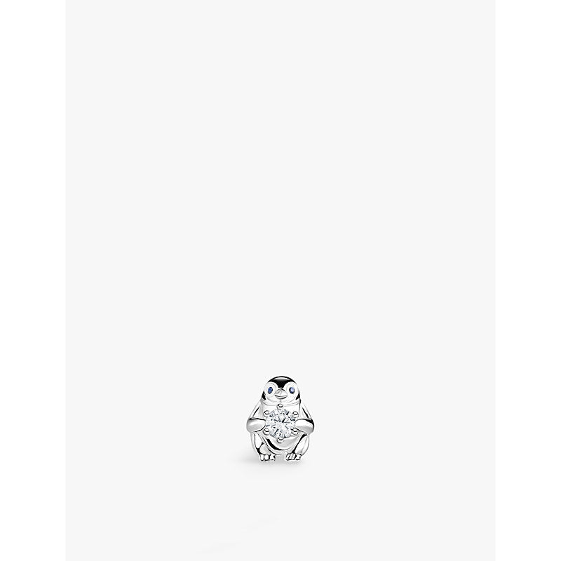 Womens Thomas Sabo Penguin 925 sterling-silver and zirconia single stud earring