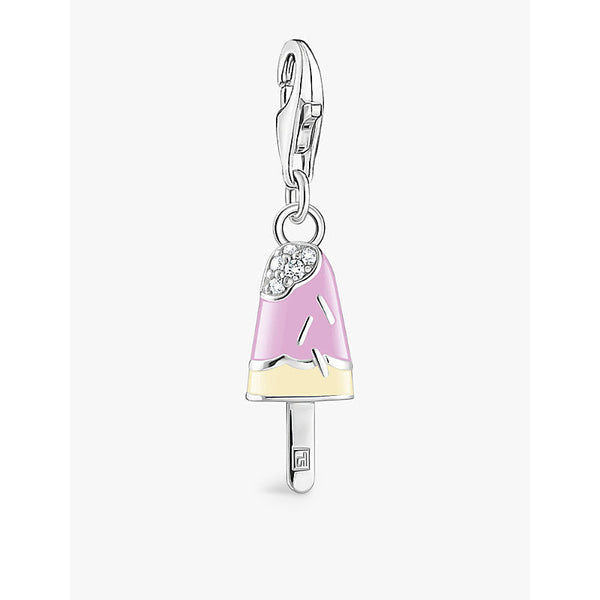 Womens Thomas Sabo Popsicle 925 sterling-silver, enamel and zirconia pendant charm