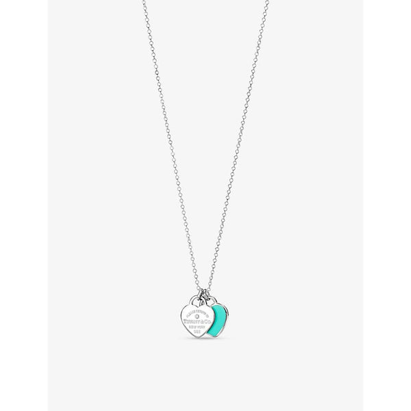 Tiffany & Co Return to Tiffany sterling-silver and enamel pendant necklace