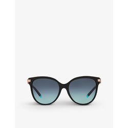 Tiffany & Co TF4193B pillow-frame acetate sunglasses | LYBSTORE