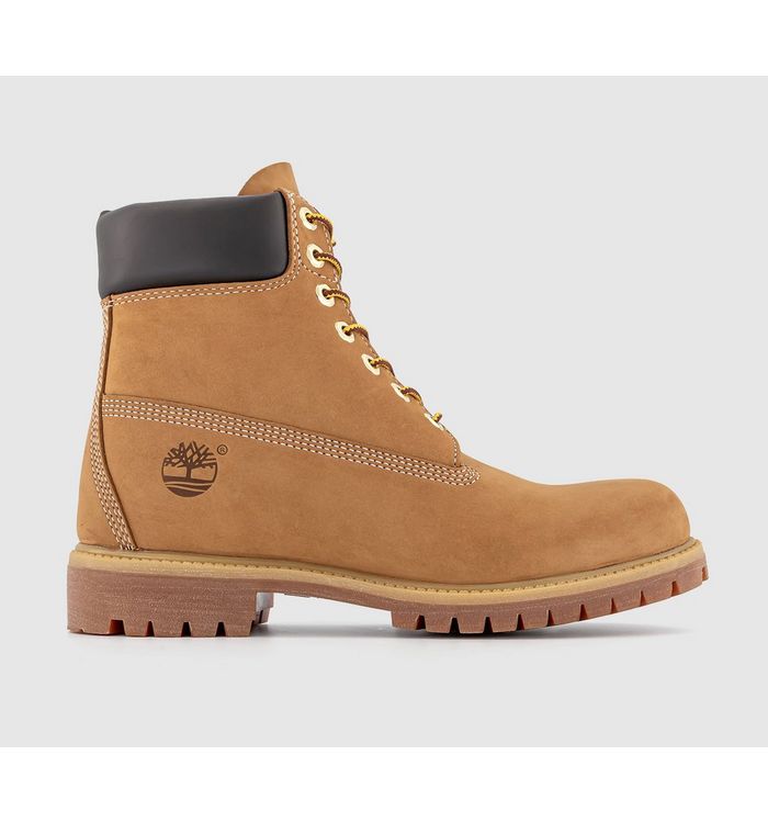 Timberland Mens 6 In Buck Boots Wheat Nubuck In Brown