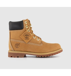 Timberland Womens Premium 6 Boots Nubuck In Tan Brown