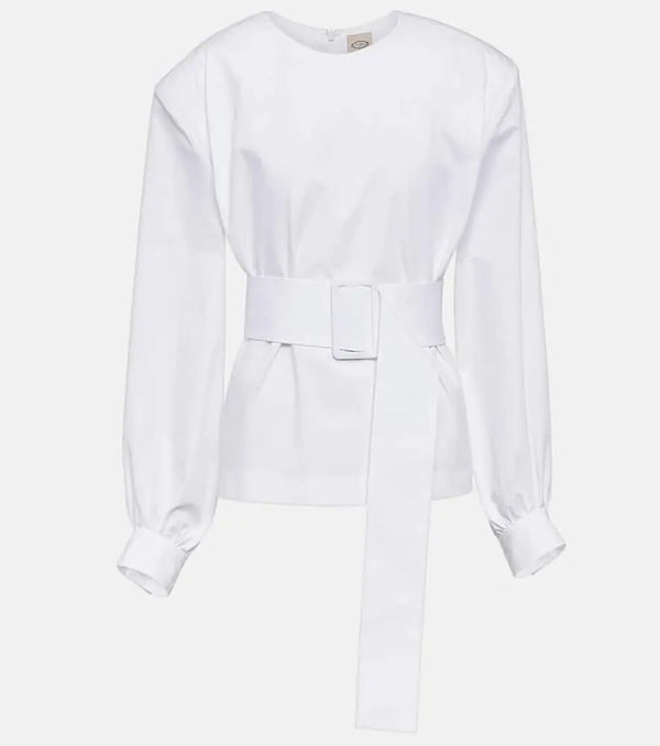 Tod's Belted cotton poplin shirt | LYBSTORE