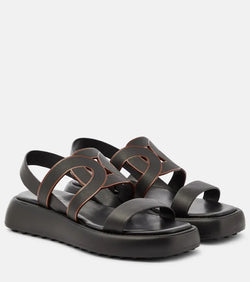 Tod's Catena leather sandals | LYBSTORE