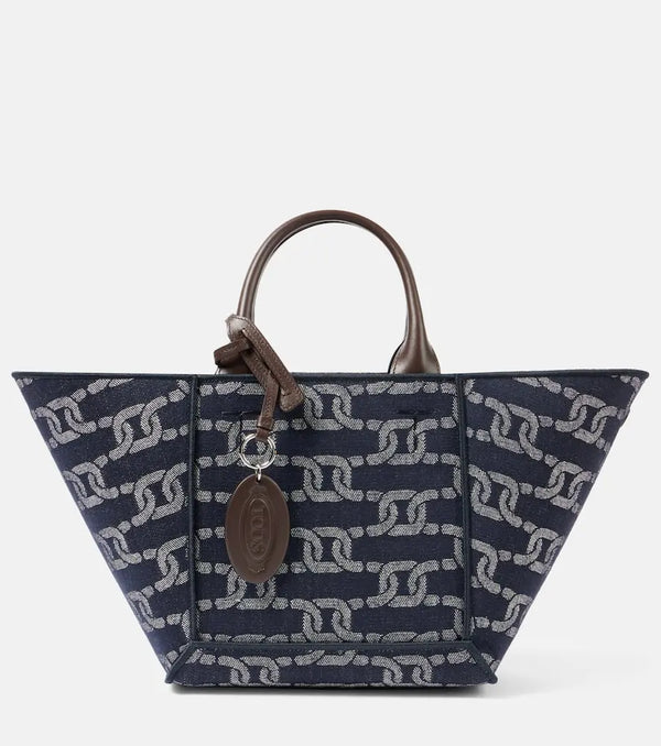 Tod's Double Up Small denim shopper