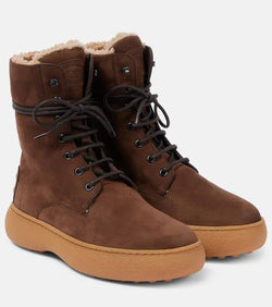 Tod's Gommino leather lace-up boots | LYBSTORE