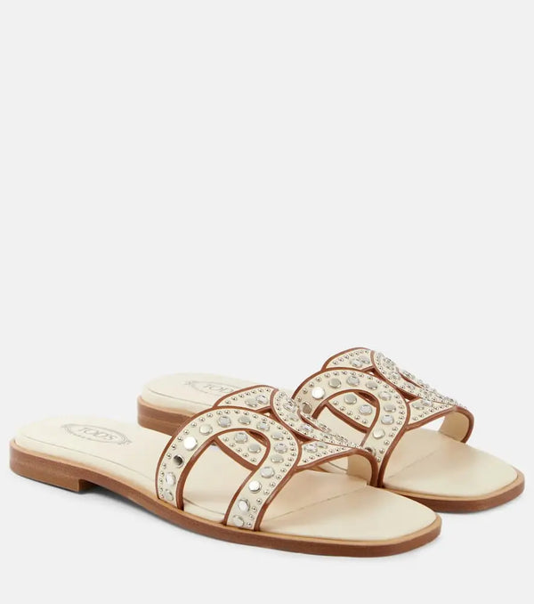 Tod's Kate studded leather sandals | LYBSTORE