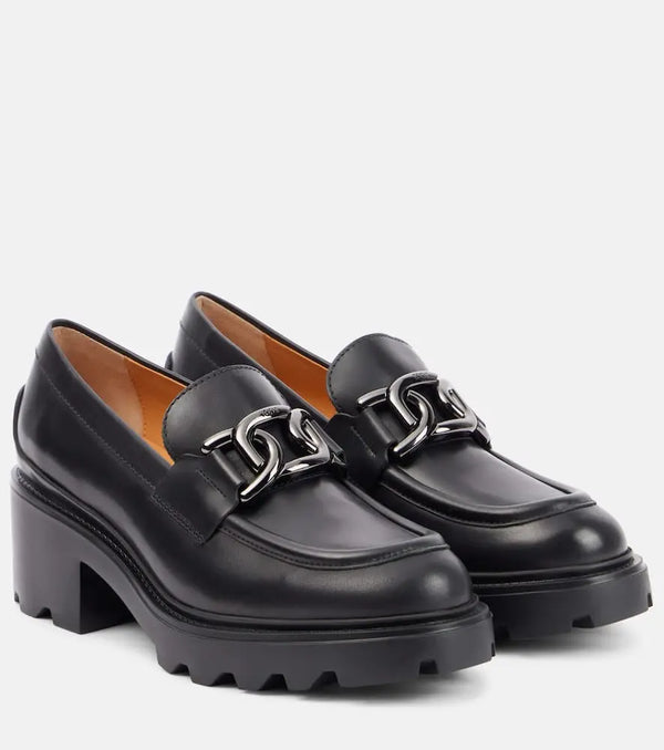 Tod's Leather loafer pumps