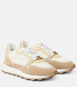 Tod's Runner suede-trimmed sneakers | LYBSTORE