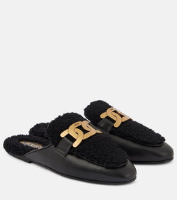 Tod's Catena shearling-lined mules