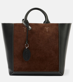 Tod's Double Up Medium leather and suede shopper | LYBSTORE