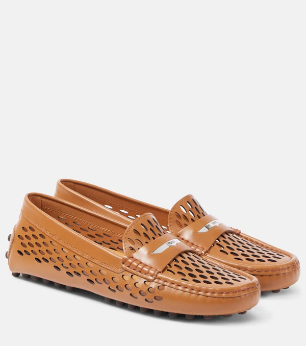 Tod's Gommino perforated leather driving shoes